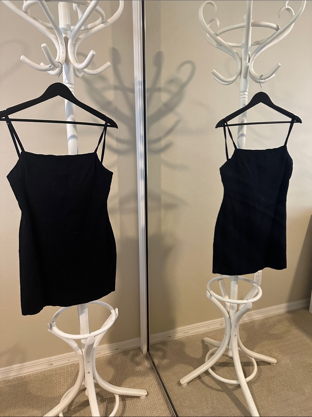 Zara Black Spaghetti-Strap Mini Dress